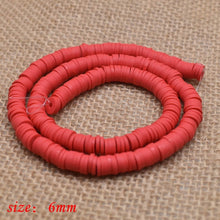 Load image into Gallery viewer, 6mm Flat Round Polymer Clay Beads Chip Disk Loose Spacer Handmade Beads For DIY Jewelry Making Bracelet Finding Mixed Color