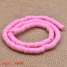 Load image into Gallery viewer, 6mm Flat Round Polymer Clay Beads Chip Disk Loose Spacer Handmade Beads For DIY Jewelry Making Bracelet Finding Mixed Color