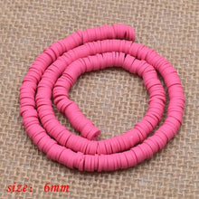 Load image into Gallery viewer, 6mm Flat Round Polymer Clay Beads Chip Disk Loose Spacer Handmade Beads For DIY Jewelry Making Bracelet Finding Mixed Color
