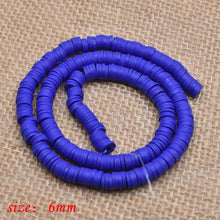 Load image into Gallery viewer, 6mm Flat Round Polymer Clay Beads Chip Disk Loose Spacer Handmade Beads For DIY Jewelry Making Bracelet Finding Mixed Color