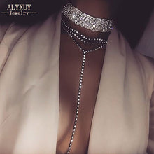Load image into Gallery viewer, New fashion jewelry crystal stone Multiple layers choker necklace nice party gift for women girl N2063