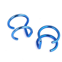 Load image into Gallery viewer, SHUANGR fashion 1 pair 5 style Punk Rock Ear Clip Cuff Wrap Earrings No piercing-Clip Hollow Out U Pattern Statement jewelry