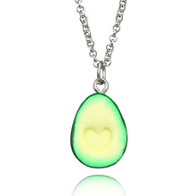 Load image into Gallery viewer, docona Cute Avocado Shape Pendant Necklace for Women Girl Fruit Shape Chains Charms Necklace Party Gifts 6046