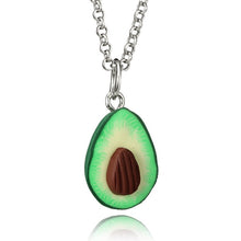 Load image into Gallery viewer, docona Cute Avocado Shape Pendant Necklace for Women Girl Fruit Shape Chains Charms Necklace Party Gifts 6046
