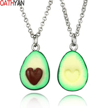 Load image into Gallery viewer, OATHYAN Newest Fashion Fruit Avocado Pendants Heart Long Chain Necklaces For Women Lovers&#39; Best Friend Necklace Gifts Jewelry