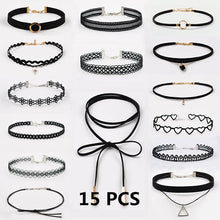 Load image into Gallery viewer, ZIRIS  Choker Necklace Black Lace Velvet strip  woman Collar Party Jewelry Neck accessories chokers handcrafted  Chain Necklace