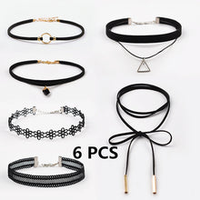 Load image into Gallery viewer, ZIRIS  Choker Necklace Black Lace Velvet strip  woman Collar Party Jewelry Neck accessories chokers handcrafted  Chain Necklace