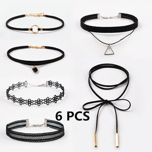 ZIRIS  Choker Necklace Black Lace Velvet strip  woman Collar Party Jewelry Neck accessories chokers handcrafted  Chain Necklace