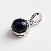 Load image into Gallery viewer, Hot Sale 100% 925 Sterling Silver Customizable Natural Malachite Labradorite Crystal Agate Opal Tigereye Gem Pendants Jewelry