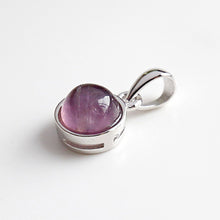 Load image into Gallery viewer, Hot Sale 100% 925 Sterling Silver Customizable Natural Malachite Labradorite Crystal Agate Opal Tigereye Gem Pendants Jewelry