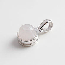 Load image into Gallery viewer, Hot Sale 100% 925 Sterling Silver Customizable Natural Malachite Labradorite Crystal Agate Opal Tigereye Gem Pendants Jewelry