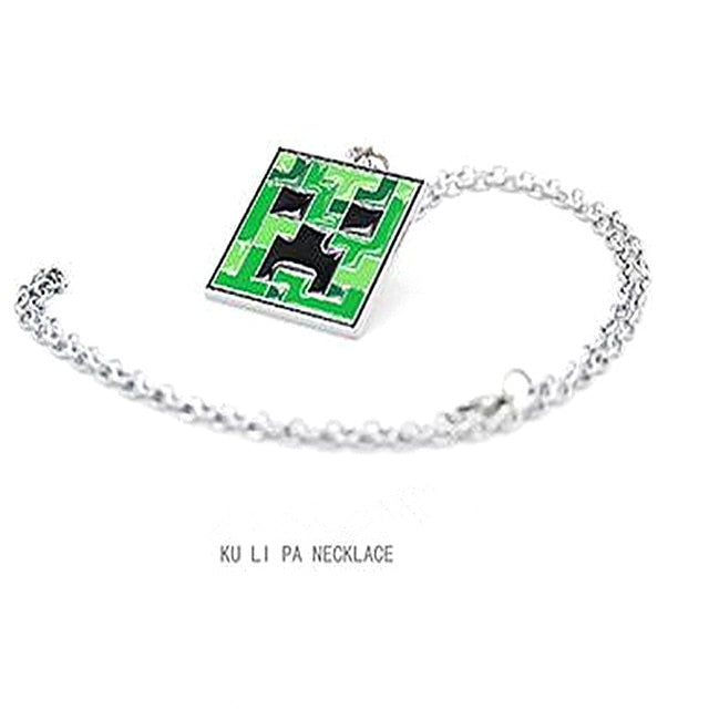 Fashion Game Necklace Steve Alex Enderman Creeper Ender Dragon Pig Metal Jewelry