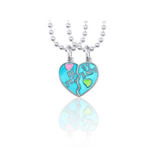 Load image into Gallery viewer, Best Friend Necklace Women Crystal Heart Tai Chi Crown Best Friends Forever Necklaces Pendants Friendship BFF Jewelry Collier