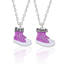 Load image into Gallery viewer, Best Friend Necklace Women Crystal Heart Tai Chi Crown Best Friends Forever Necklaces Pendants Friendship BFF Jewelry Collier