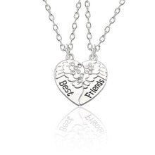 Load image into Gallery viewer, Best Friend Necklace Women Crystal Heart Tai Chi Crown Best Friends Forever Necklaces Pendants Friendship BFF Jewelry Collier