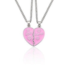 Load image into Gallery viewer, Best Friend Necklace Women Crystal Heart Tai Chi Crown Best Friends Forever Necklaces Pendants Friendship BFF Jewelry Collier