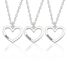 Load image into Gallery viewer, Best Friend Necklace Women Crystal Heart Tai Chi Crown Best Friends Forever Necklaces Pendants Friendship BFF Jewelry Collier