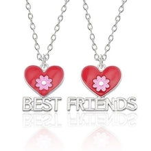 Load image into Gallery viewer, Best Friend Necklace Women Crystal Heart Tai Chi Crown Best Friends Forever Necklaces Pendants Friendship BFF Jewelry Collier