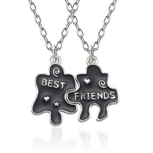 Load image into Gallery viewer, Best Friend Necklace Women Crystal Heart Tai Chi Crown Best Friends Forever Necklaces Pendants Friendship BFF Jewelry Collier