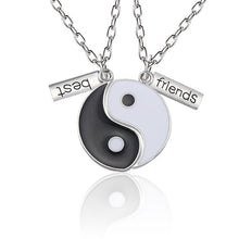 Load image into Gallery viewer, Best Friend Necklace Women Crystal Heart Tai Chi Crown Best Friends Forever Necklaces Pendants Friendship BFF Jewelry Collier