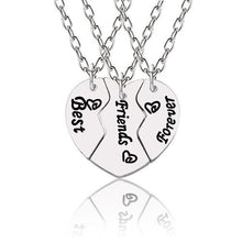 Load image into Gallery viewer, Best Friend Necklace Women Crystal Heart Tai Chi Crown Best Friends Forever Necklaces Pendants Friendship BFF Jewelry Collier