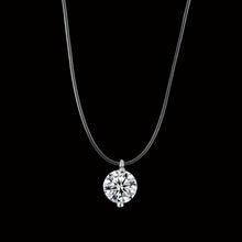 Load image into Gallery viewer, 2018 New mermaid tear necklace Meteorite pendant transparent fishing line Invisible women&#39;s necklace Jewelry clavicle chain