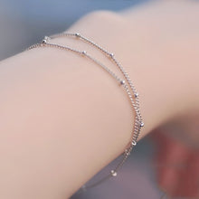Load image into Gallery viewer, Satellite Chain Golden Allergy Free Bracelets Adjustable Copper Beads Silvery Double-Layer Wedding Exquisite 1PC New