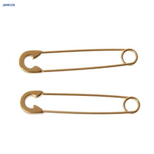 Load image into Gallery viewer, JAVRICK Gothic Surgical Steel Safety Pin Long Stud Earrings Ear Threader Fashion Jewelry Exquisite Earrings