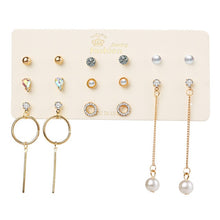 Load image into Gallery viewer, Minimalist Mixed Small Earrings Set Simple Geometric Stud Earrings for Women Girls Tiny Ear Studs Pendientes Kleine Oorbellen