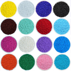 1000Pcs/lot 45 Colors 2mm Crystal Glass Czech Seed Beads Loose Miyuki Spacer Hama Beads For DIY Jewelry Making Perles Berloque