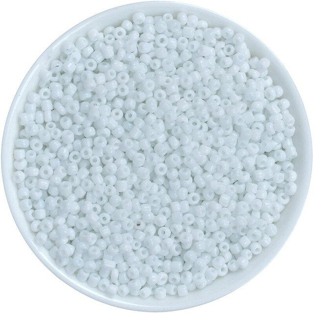 1000Pcs/lot 45 Colors 2mm Crystal Glass Czech Seed Beads Loose Miyuki Spacer Hama Beads For DIY Jewelry Making Perles Berloque