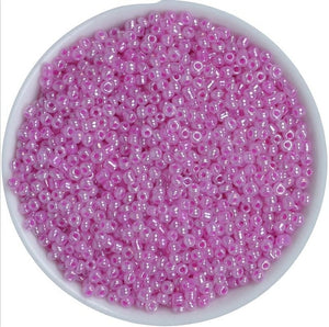 1000Pcs/lot 45 Colors 2mm Crystal Glass Czech Seed Beads Loose Miyuki Spacer Hama Beads For DIY Jewelry Making Perles Berloque