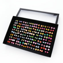 Load image into Gallery viewer, 100 Pairs/Set Random Plant Fruit Animal Stud Earrings For Women Girls Kids Jewelry Cute Bear Polymer Clay Earring Set Mix Gifts
