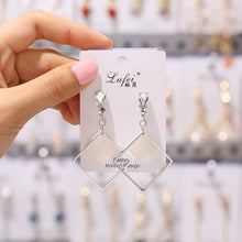 Load image into Gallery viewer, GRACE JUN 2018 Hot Sale Rhinestone Pearl Enamel Clip on Earrings for Women Fashion Party Prom Stuedent Style No Pierced Earrings