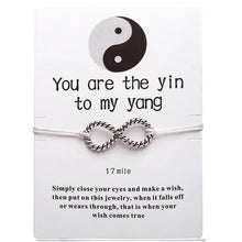 Load image into Gallery viewer, 17KM Bohemian Heart Couples Bracelets Set For Women Men Infinite Wing Knot Contrast Bracelet Best Friend Wish Jewelry 2pcs/set