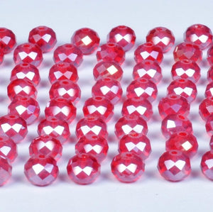 4 6 8mm Austria Spacer Rondelle Crystal Beads Beads for Needlework Women Diy Accessories Pearls Loose Facet Glass Beads
