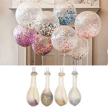 Load image into Gallery viewer, 5pcs 12&quot; Foil Confetti Latex Inflatable Balloons Helium Wedding Birthday Summer Bachelorette Party DIY Making Decoration