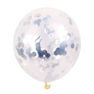 5pcs 12" Foil Confetti Latex Inflatable Balloons Helium Wedding Birthday Summer Bachelorette Party DIY Making Decoration