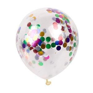 5pcs 12" Foil Confetti Latex Inflatable Balloons Helium Wedding Birthday Summer Bachelorette Party DIY Making Decoration