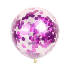 Load image into Gallery viewer, 5pcs 12&quot; Foil Confetti Latex Inflatable Balloons Helium Wedding Birthday Summer Bachelorette Party DIY Making Decoration