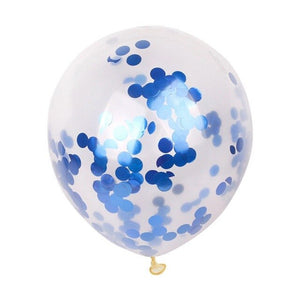 5pcs 12" Foil Confetti Latex Inflatable Balloons Helium Wedding Birthday Summer Bachelorette Party DIY Making Decoration