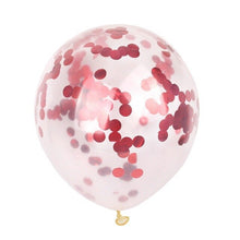 Load image into Gallery viewer, 5pcs 12&quot; Foil Confetti Latex Inflatable Balloons Helium Wedding Birthday Summer Bachelorette Party DIY Making Decoration