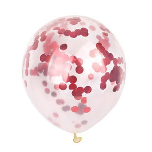 5pcs 12" Foil Confetti Latex Inflatable Balloons Helium Wedding Birthday Summer Bachelorette Party DIY Making Decoration