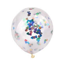 Load image into Gallery viewer, 5pcs 12&quot; Foil Confetti Latex Inflatable Balloons Helium Wedding Birthday Summer Bachelorette Party DIY Making Decoration