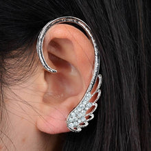 Load image into Gallery viewer, 1PC Steampunk Wrap Clip On Ear Cuff Crystal Feather Wing Earrings Bow Tie Ear Clip Helix Cartilage boucle d&#39;oreille clip