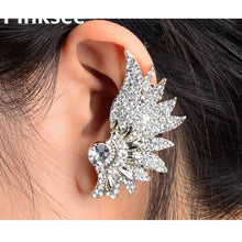 Load image into Gallery viewer, 1PC Steampunk Wrap Clip On Ear Cuff Crystal Feather Wing Earrings Bow Tie Ear Clip Helix Cartilage boucle d&#39;oreille clip