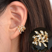 Load image into Gallery viewer, 1PC Steampunk Wrap Clip On Ear Cuff Crystal Feather Wing Earrings Bow Tie Ear Clip Helix Cartilage boucle d&#39;oreille clip