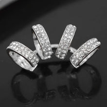 Load image into Gallery viewer, 1PC Steampunk Wrap Clip On Ear Cuff Crystal Feather Wing Earrings Bow Tie Ear Clip Helix Cartilage boucle d&#39;oreille clip