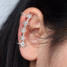 Load image into Gallery viewer, 1PC Steampunk Wrap Clip On Ear Cuff Crystal Feather Wing Earrings Bow Tie Ear Clip Helix Cartilage boucle d&#39;oreille clip