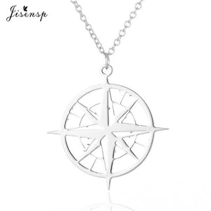 Jisensp Stainless Steel Razor Blades Pendant Necklaces Men Jewelry Steel Shaver Shape Necklaces & Pendants Women Collares